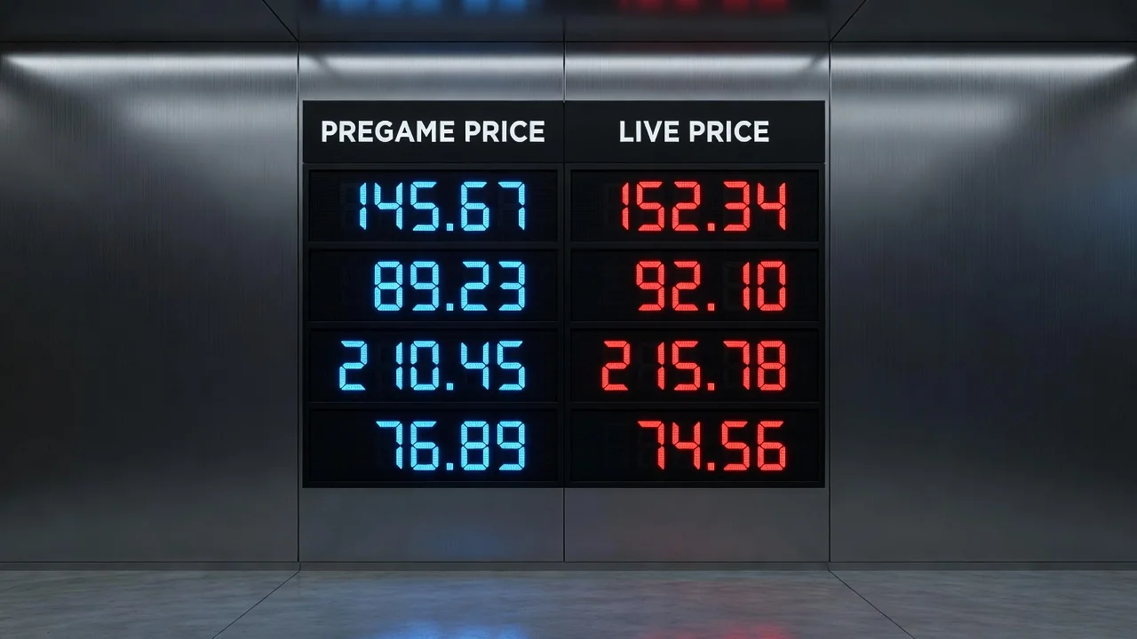 Live vs pregame: wait only if you named a trigger